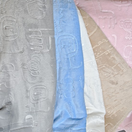 Embossed flannel, lion