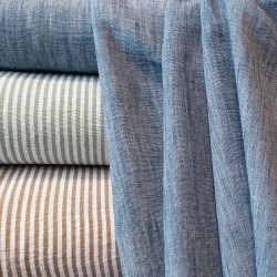 Linen-effect fabric